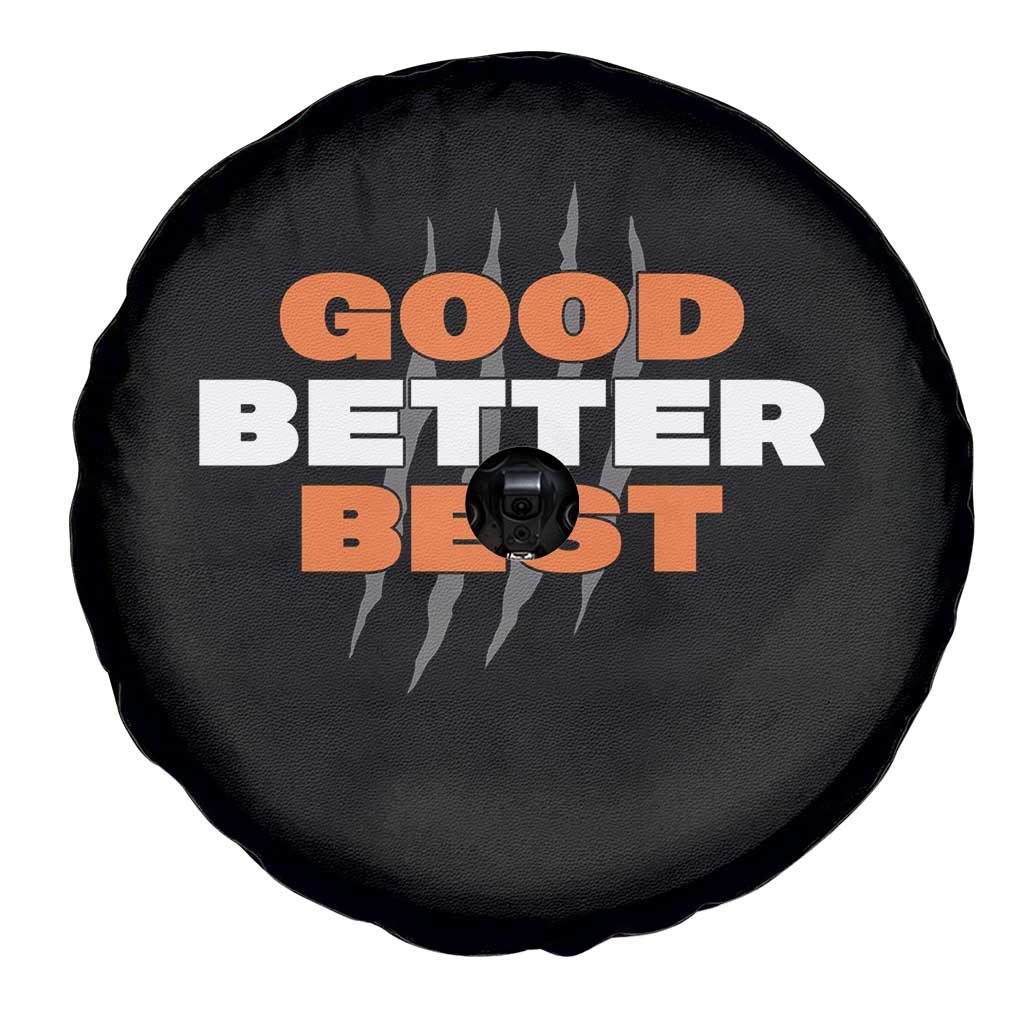 Good Better Best Chicago Football Inspirational Spare Tire Cover Fierce Bears Claw Graphic for Fan TS02