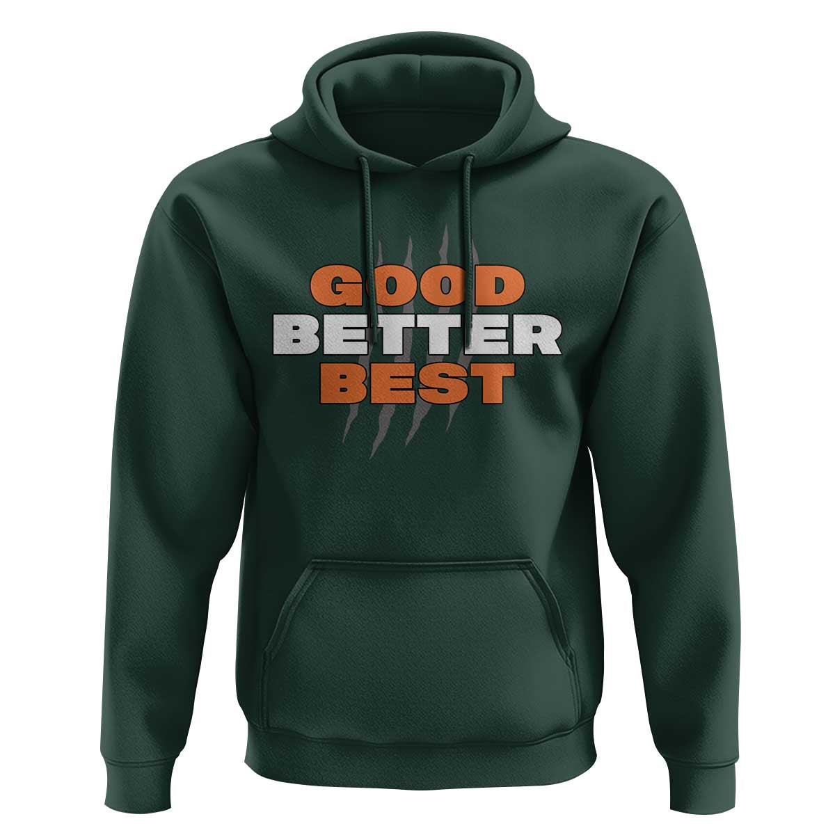 Good Better Best Chicago Football Inspirational Hoodie Fierce Bears Claw Graphic for Fan TS02