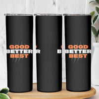 Good Better Best Chicago Football Inspirational Skinny Tumbler Fierce Bears Claw Graphic for Fan - Wonder Print Shop