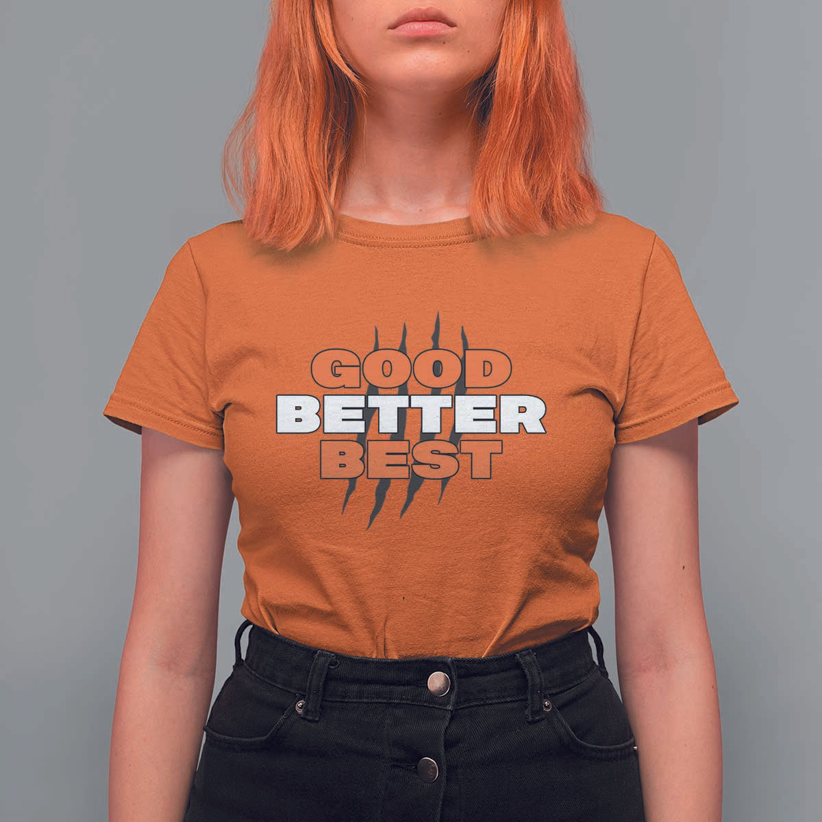 Good Better Best Chicago Football Inspirational T Shirt For Women Fierce Bears Claw Graphic for Fan - Wonder Print Shop