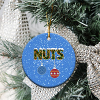 Couple Christmas Ceramic Ornament Funny Nuts Xmas Chestnuts - Wonder Print Shop