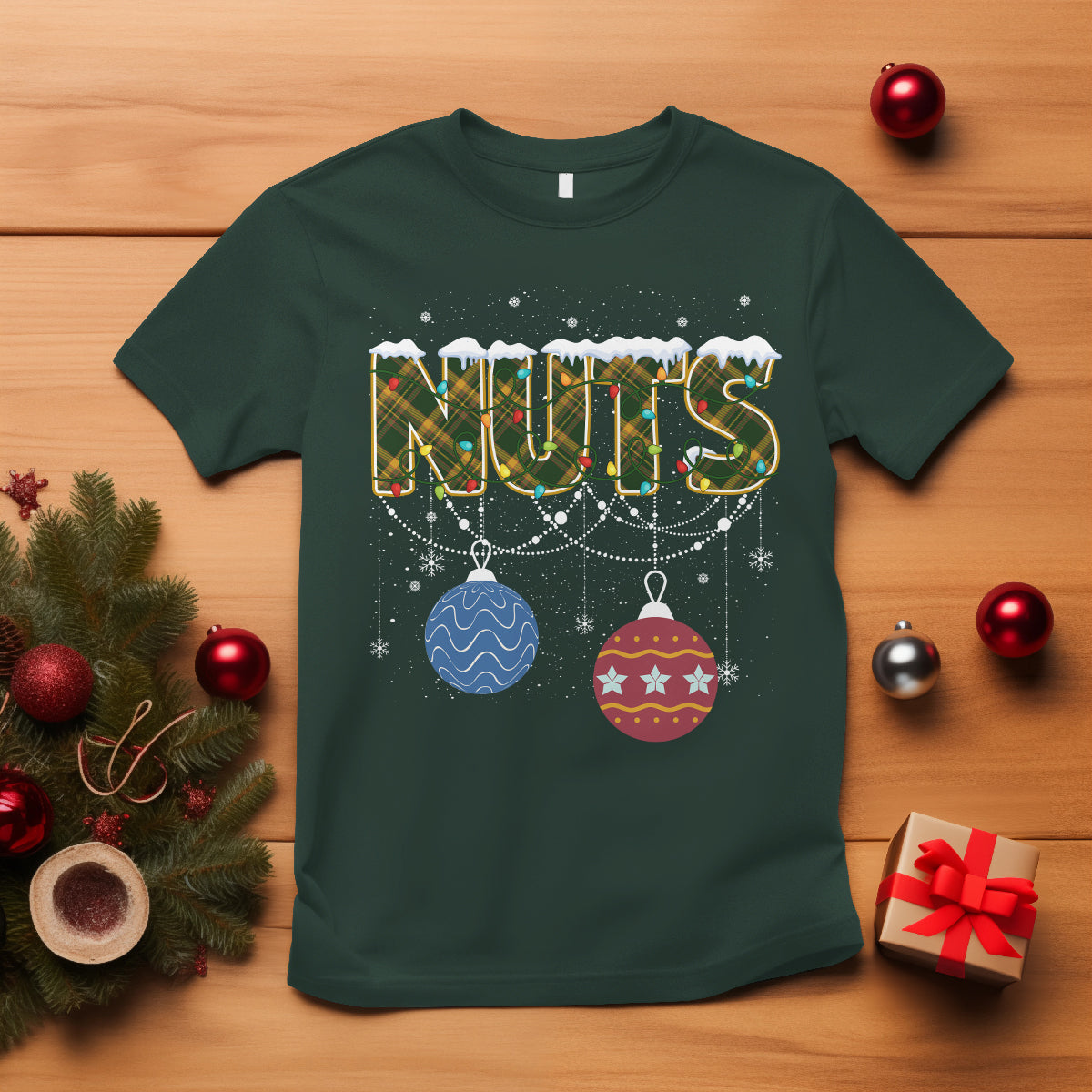 Christmas Couples T Shirt Chestnuts Xmas Matching Family Funny Nuts - Wonder Print Shop