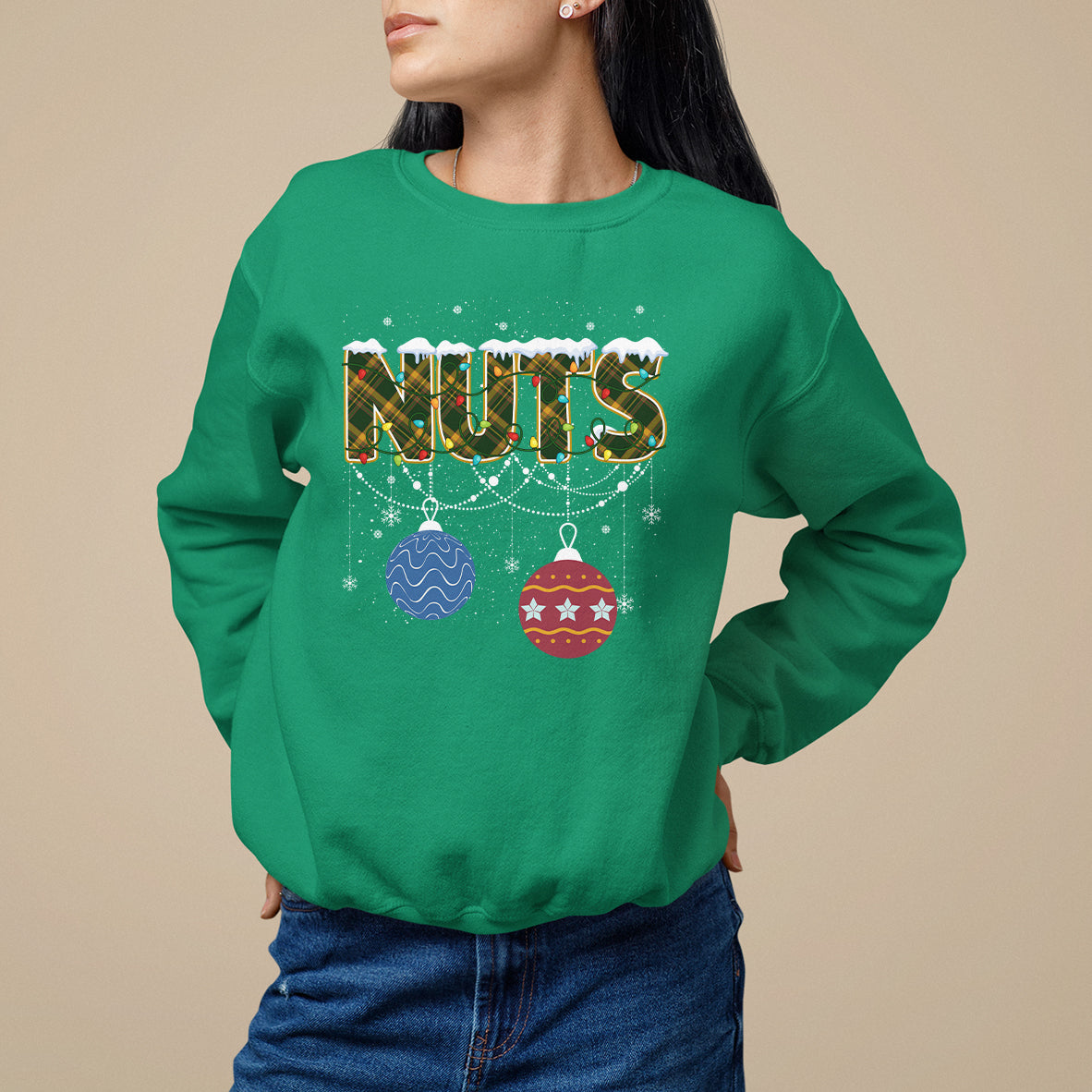 Christmas Couples Sweatshirt Chestnuts Xmas Matching Family Funny Nuts - Wonder Print Shop
