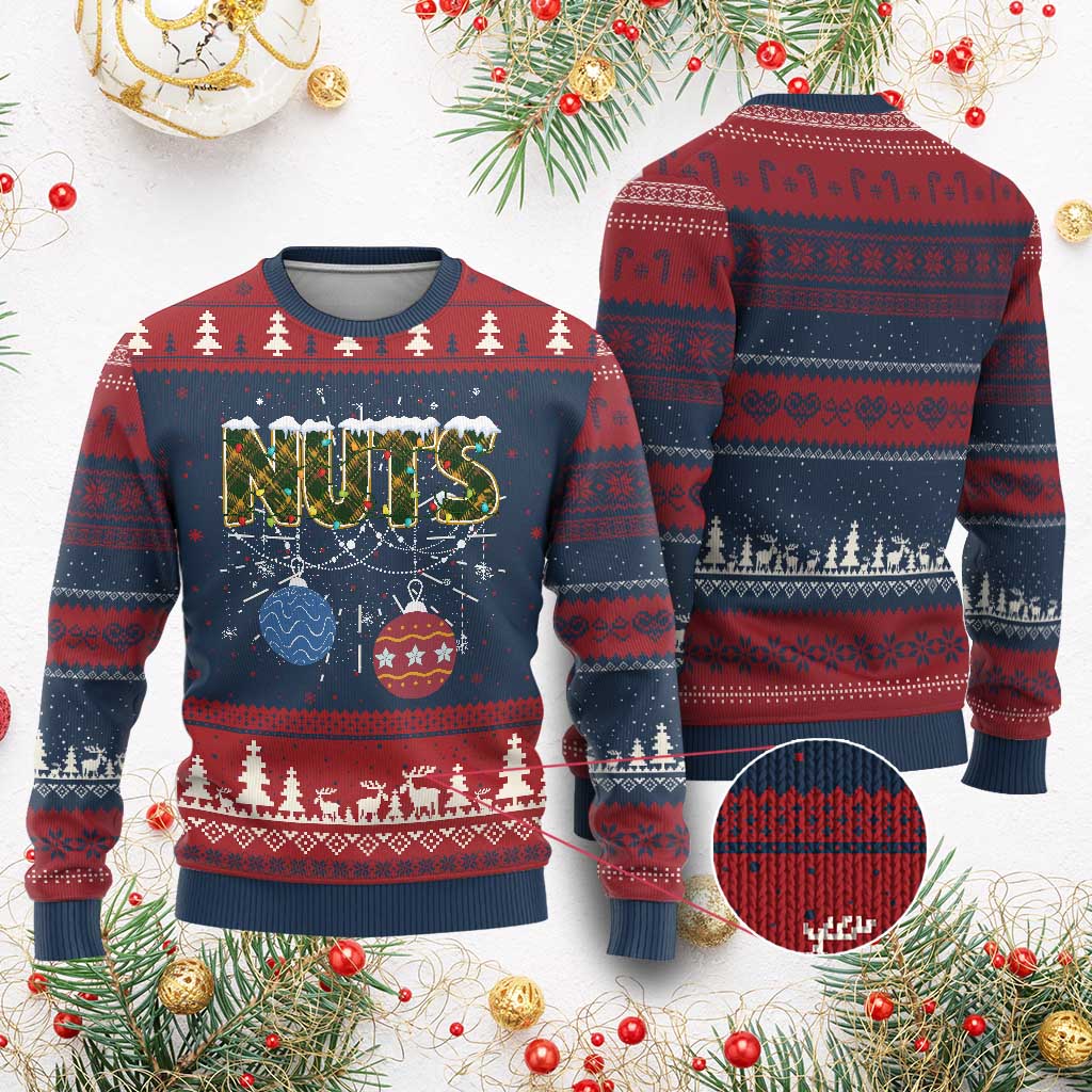 Christmas Couples Ugly Christmas Sweater Chestnuts Xmas Matching Family Funny Nuts - Wonder Print Shop