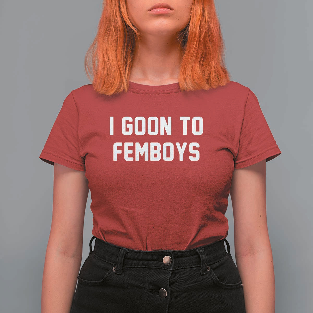 I Goon to Femboys T Shirt For Women Funny Adult Humor Internet Meme Culture - Wonder Print Shop