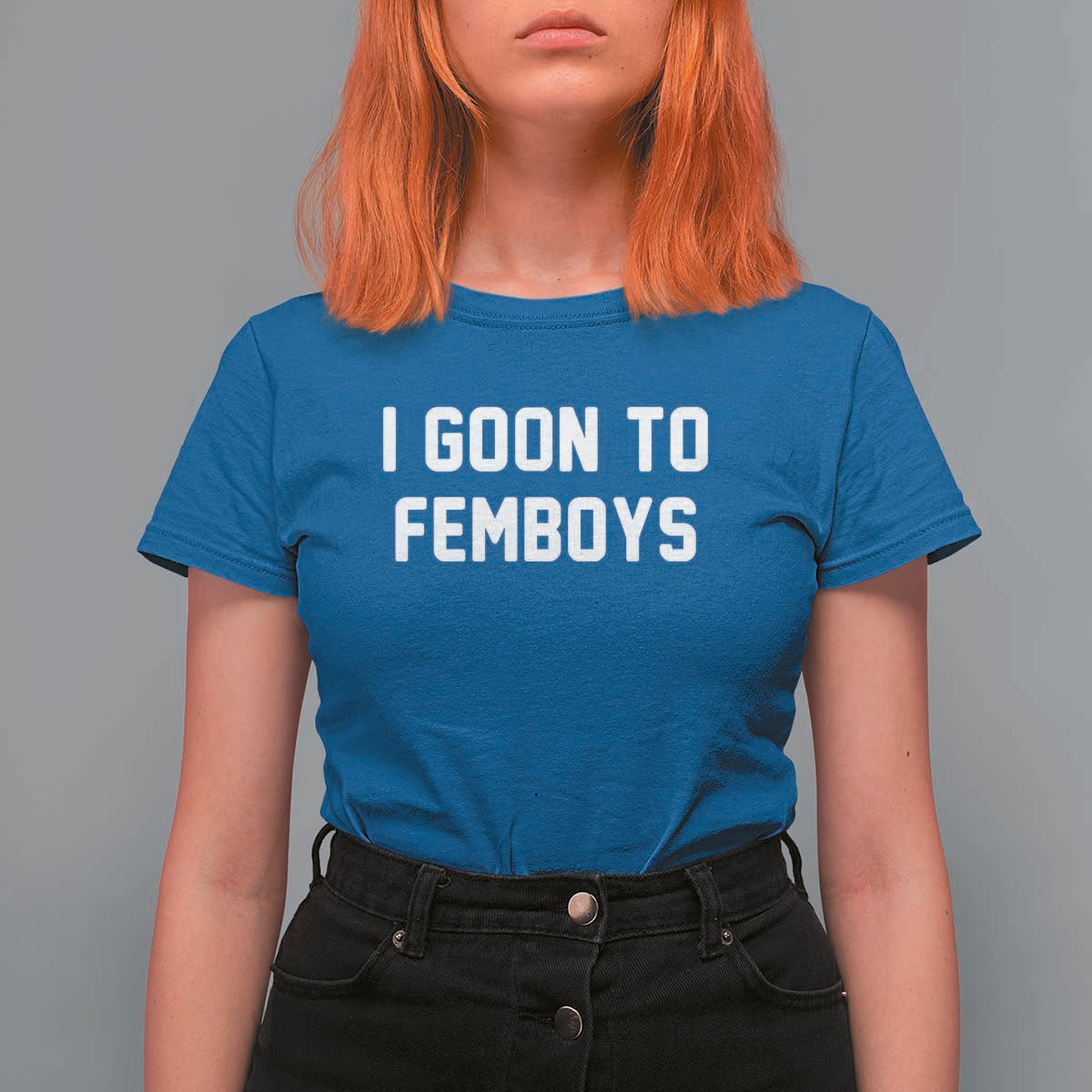 I Goon to Femboys T Shirt For Women Funny Adult Humor Internet Meme Culture - Wonder Print Shop