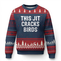 This Jit Cracks Birds Ugly Christmas Sweater Funny Gen Z Meme Viral Slang Culture - Wonder Print Shop