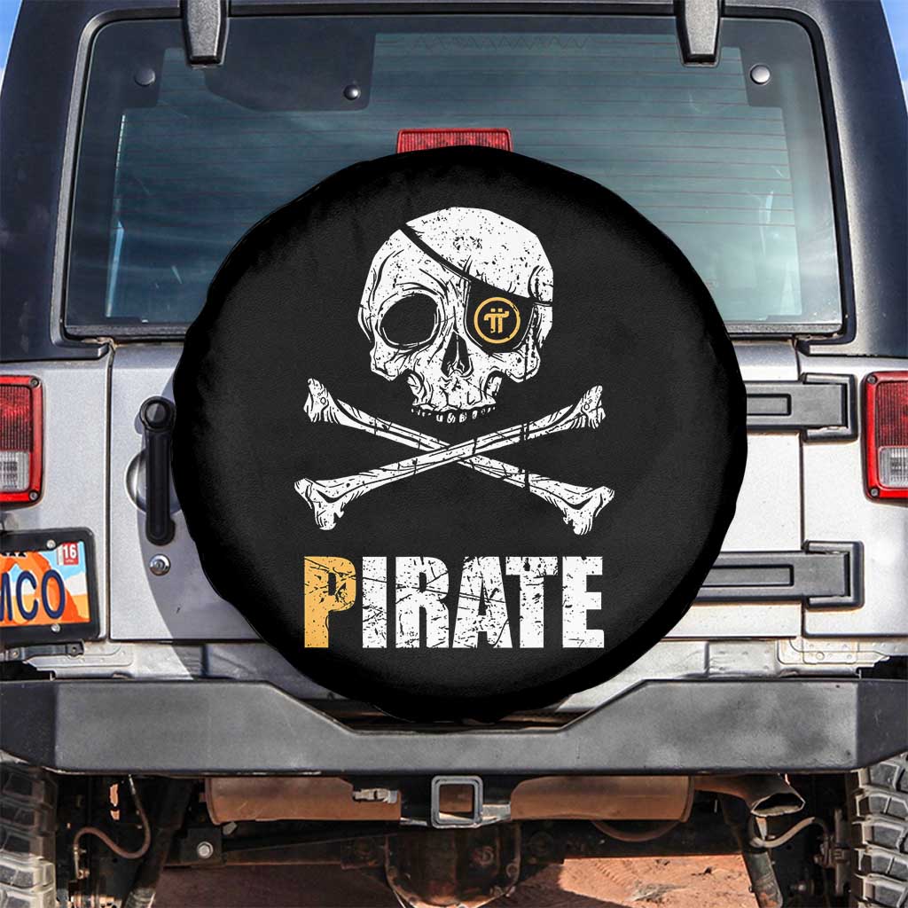 Funny Pirate Pi Cryptocurrency Spare Tire Cover Crypto Coins Blockchain Mining - Wonder Print Shop