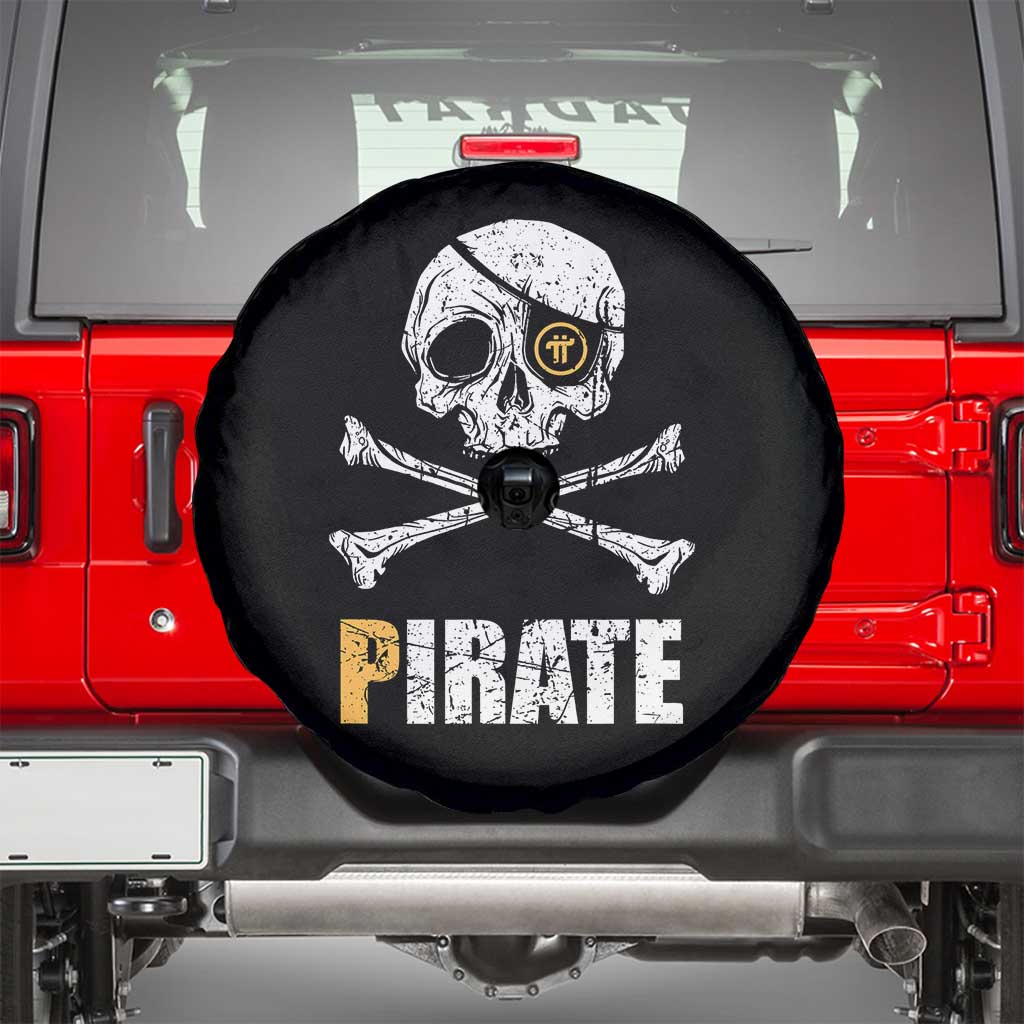 Funny Pirate Pi Cryptocurrency Spare Tire Cover Crypto Coins Blockchain Mining - Wonder Print Shop