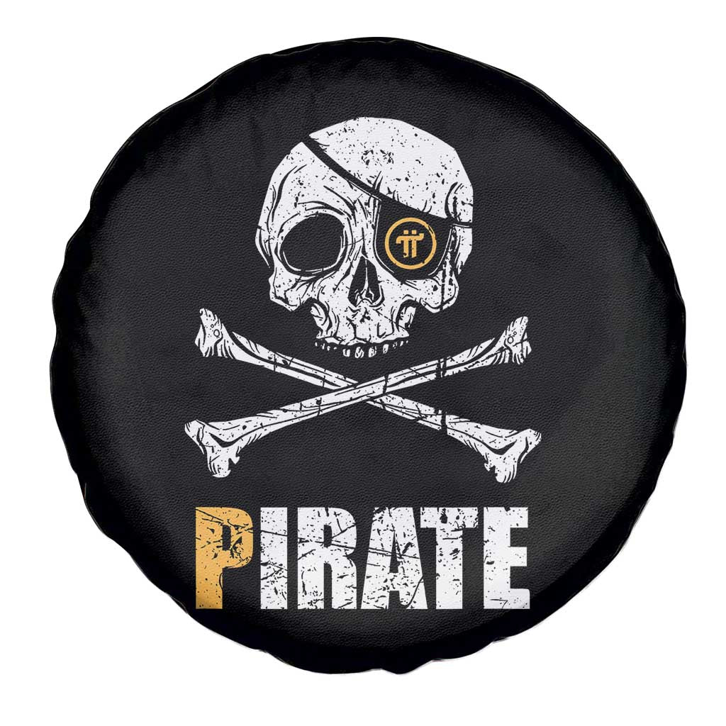 Funny Pirate Pi Cryptocurrency Spare Tire Cover Crypto Coins Blockchain Mining - Wonder Print Shop