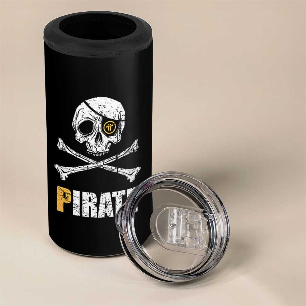 Funny Pirate Pi Cryptocurrency 4 in 1 Can Cooler Tumbler Crypto Coins Blockchain Mining - Wonder Print Shop