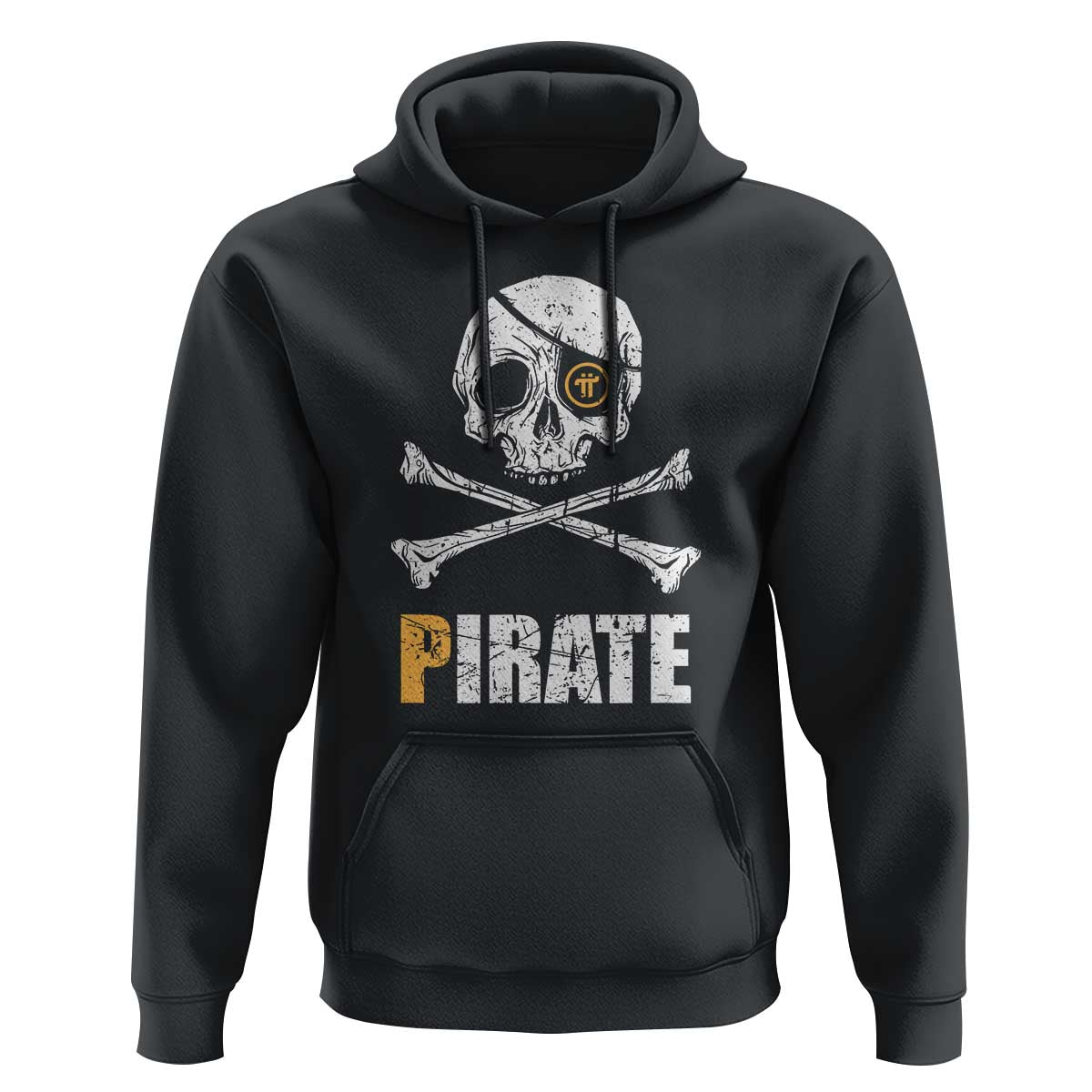 Funny Pirate Pi Cryptocurrency Hoodie Crypto Coins Blockchain Mining - Wonder Print Shop