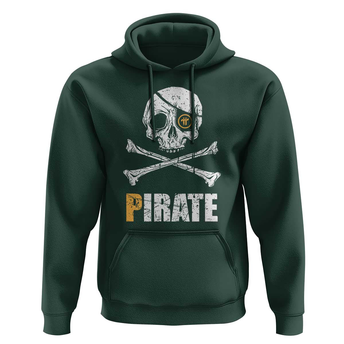 Funny Pirate Pi Cryptocurrency Hoodie Crypto Coins Blockchain Mining - Wonder Print Shop
