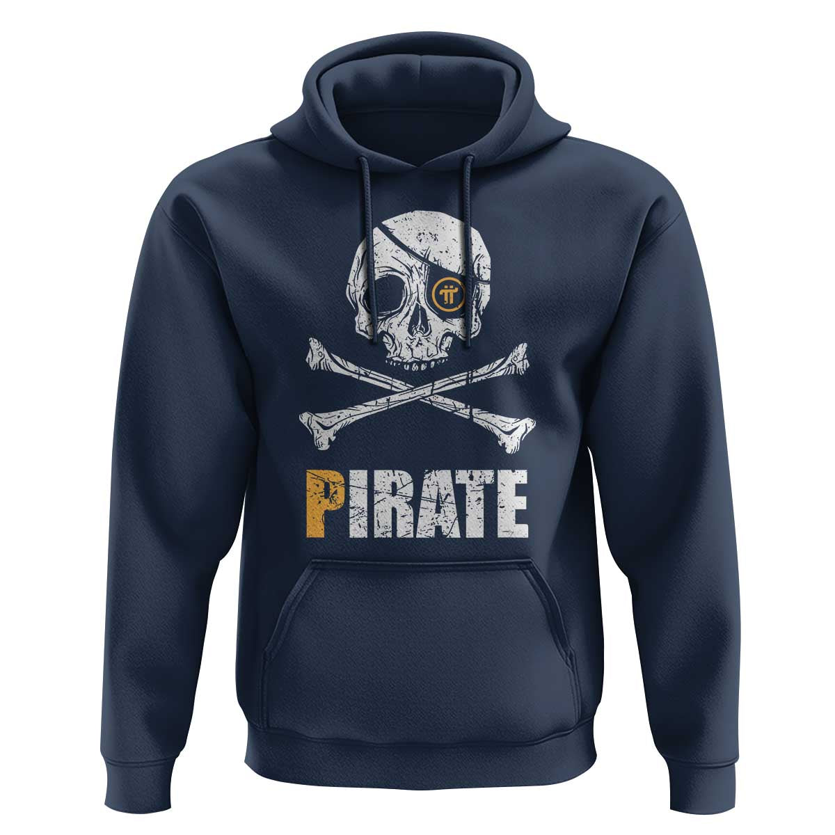 Funny Pirate Pi Cryptocurrency Hoodie Crypto Coins Blockchain Mining - Wonder Print Shop