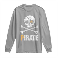 Funny Pirate Pi Cryptocurrency Long Sleeve Shirt Crypto Coins Blockchain Mining - Wonder Print Shop