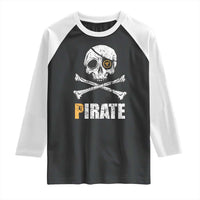 Funny Pirate Pi Cryptocurrency Raglan Shirt Crypto Coins Blockchain Mining - Wonder Print Shop