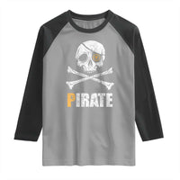 Funny Pirate Pi Cryptocurrency Raglan Shirt Crypto Coins Blockchain Mining - Wonder Print Shop
