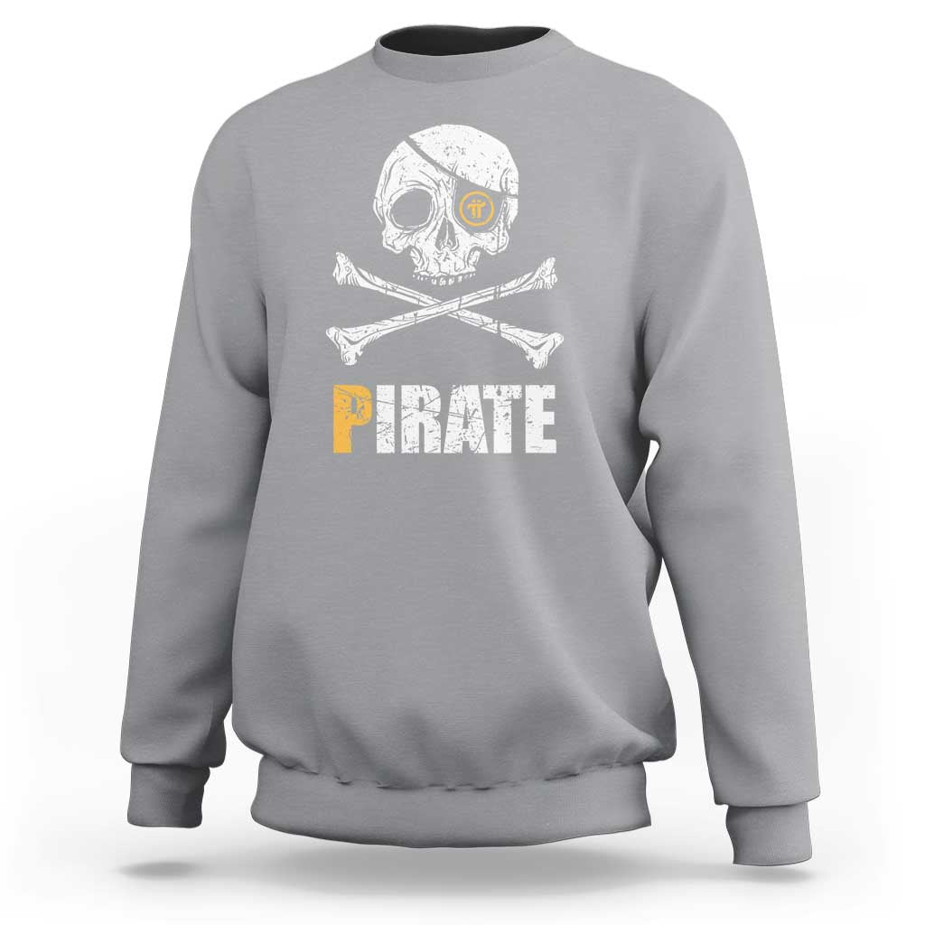 Funny Pirate Pi Cryptocurrency Sweatshirt Crypto Coins Blockchain Mining - Wonder Print Shop