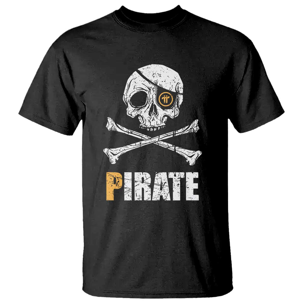 Funny Pirate Pi Cryptocurrency T Shirt Crypto Coins Blockchain Mining - Wonder Print Shop