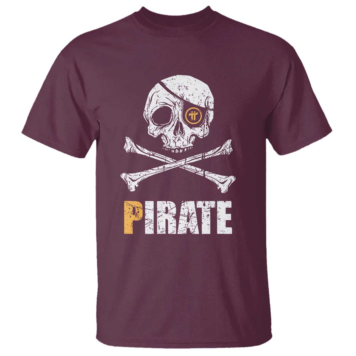 Funny Pirate Pi Cryptocurrency T Shirt Crypto Coins Blockchain Mining - Wonder Print Shop