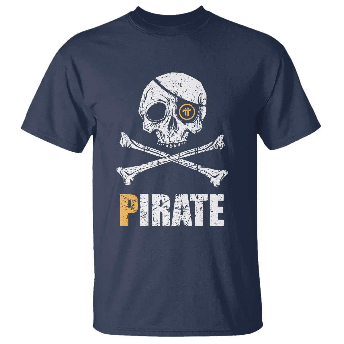 Funny Pirate Pi Cryptocurrency T Shirt Crypto Coins Blockchain Mining - Wonder Print Shop