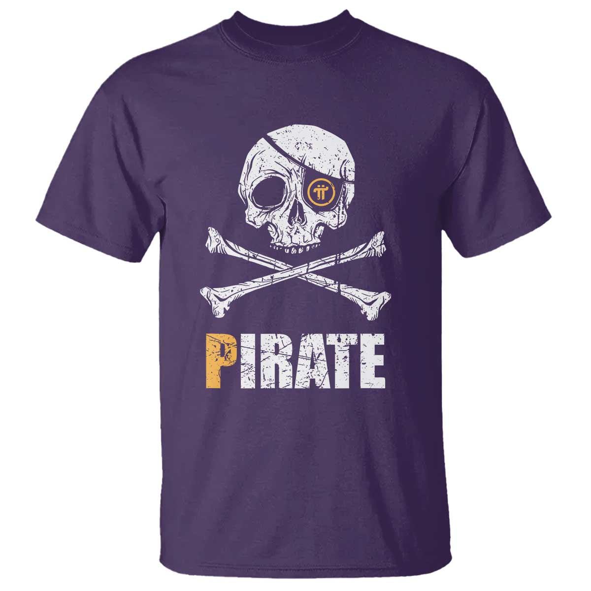 Funny Pirate Pi Cryptocurrency T Shirt Crypto Coins Blockchain Mining - Wonder Print Shop