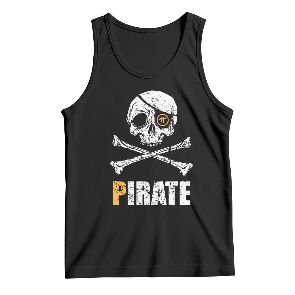 Funny Pirate Pi Cryptocurrency Tank Top Crypto Coins Blockchain Mining - Wonder Print Shop