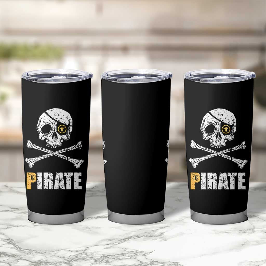 Funny Pirate Pi Cryptocurrency Tumbler Cup Crypto Coins Blockchain Mining - Wonder Print Shop