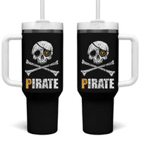 Funny Pirate Pi Cryptocurrency Tumbler With Handle Crypto Coins Blockchain Mining - Wonder Print Shop
