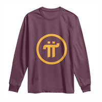 Pi Cryptocurrency Long Sleeve Shirt Crypto Coins Network - Wonder Print Shop