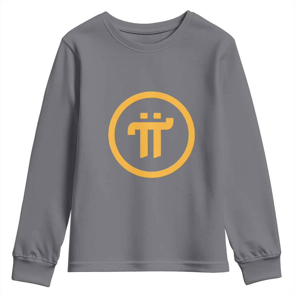 Pi Cryptocurrency Youth Sweatshirt Crypto Coins Network - Wonder Print Shop