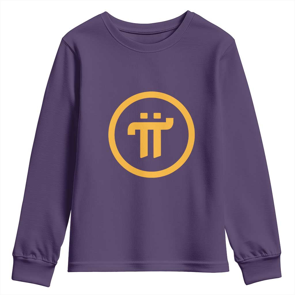 Pi Cryptocurrency Youth Sweatshirt Crypto Coins Network - Wonder Print Shop