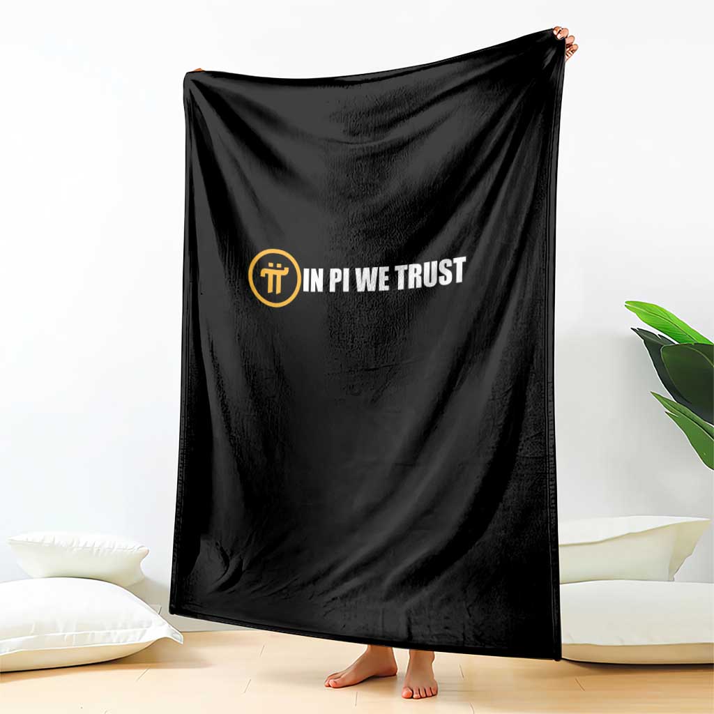 In Pi We Trust Cryptocurrency Throw Blanket Crypto Coins Blockchain Mining - Wonder Print Shop