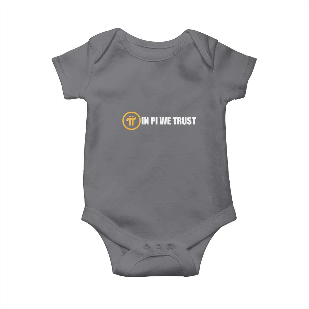 In Pi We Trust Cryptocurrency Baby Onesie Crypto Coins Blockchain Mining - Wonder Print Shop