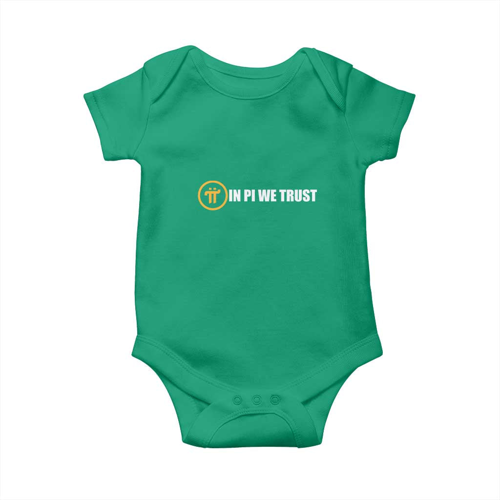 In Pi We Trust Cryptocurrency Baby Onesie Crypto Coins Blockchain Mining - Wonder Print Shop