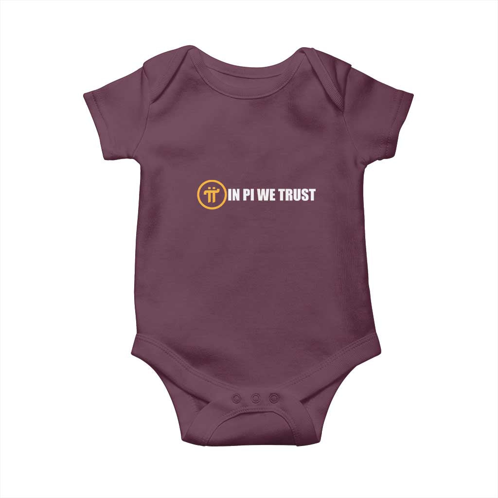 In Pi We Trust Cryptocurrency Baby Onesie Crypto Coins Blockchain Mining - Wonder Print Shop