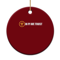 In Pi We Trust Cryptocurrency Ceramic Ornament Crypto Coins Blockchain Mining - Wonder Print Shop