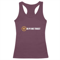 In Pi We Trust Cryptocurrency Racerback Tank Top Crypto Coins Blockchain Mining - Wonder Print Shop