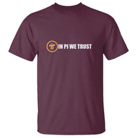 In Pi We Trust Cryptocurrency T Shirt Crypto Coins Blockchain Mining - Wonder Print Shop