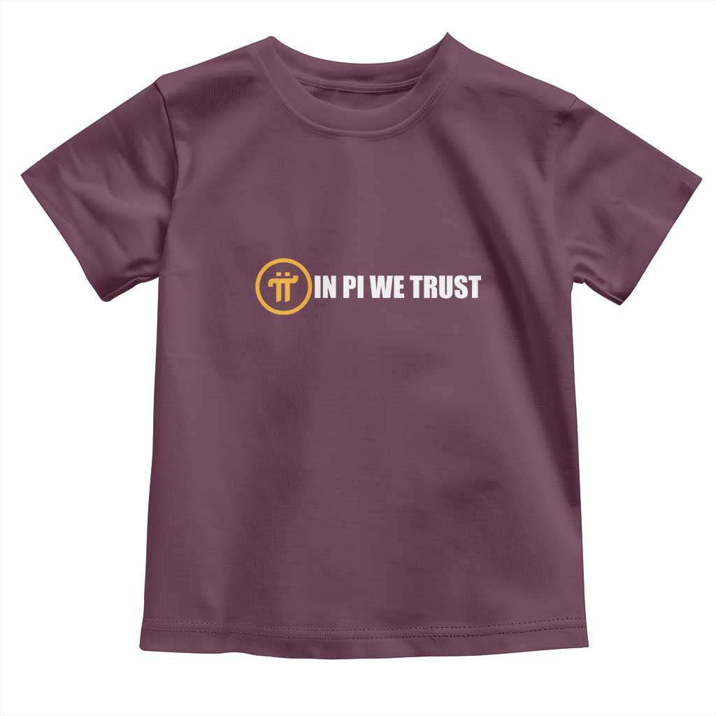 In Pi We Trust Cryptocurrency Toddler T Shirt Crypto Coins Blockchain Mining - Wonder Print Shop