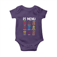 Funny Number Pi Baby Onesie Pi Menu 3.14 Pi Symbol - Math Teacher Happy Pi Day - Wonder Print Shop