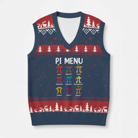Funny Number Pi V-Neck Knit Sweater Vest Pi Menu 3.14 Pi Symbol - Math Teacher Happy Pi Day - Wonder Print Shop