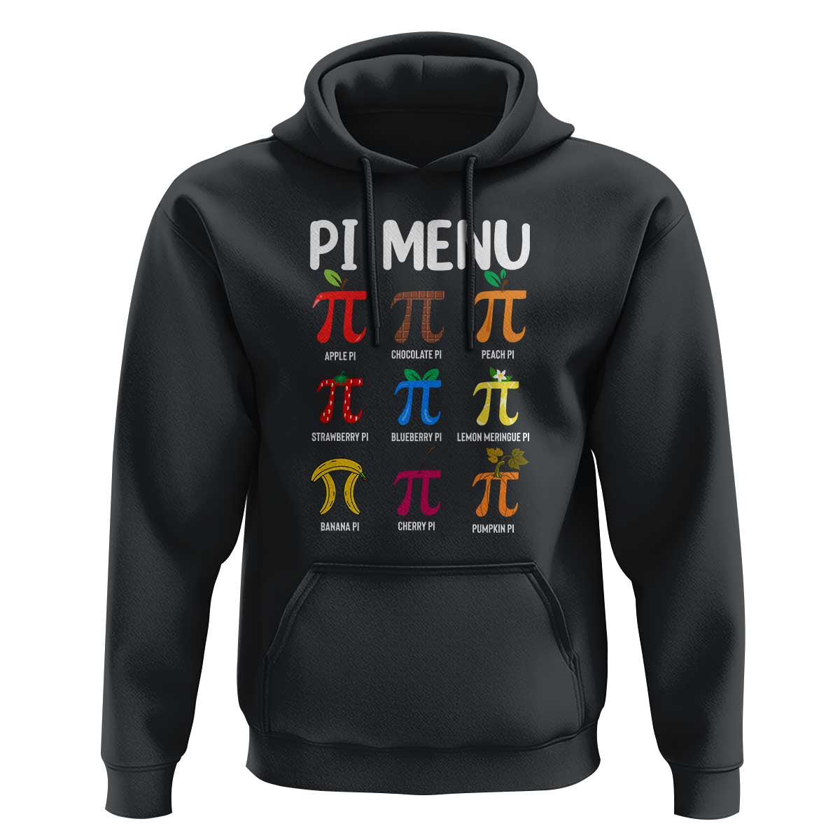 Funny Number Pi Hoodie Pi Menu 3.14 Pi Symbol - Math Teacher Happy Pi Day - Wonder Print Shop