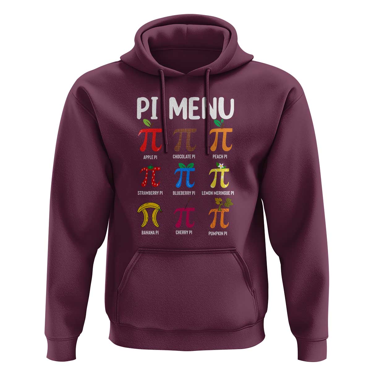 Funny Number Pi Hoodie Pi Menu 3.14 Pi Symbol - Math Teacher Happy Pi Day - Wonder Print Shop