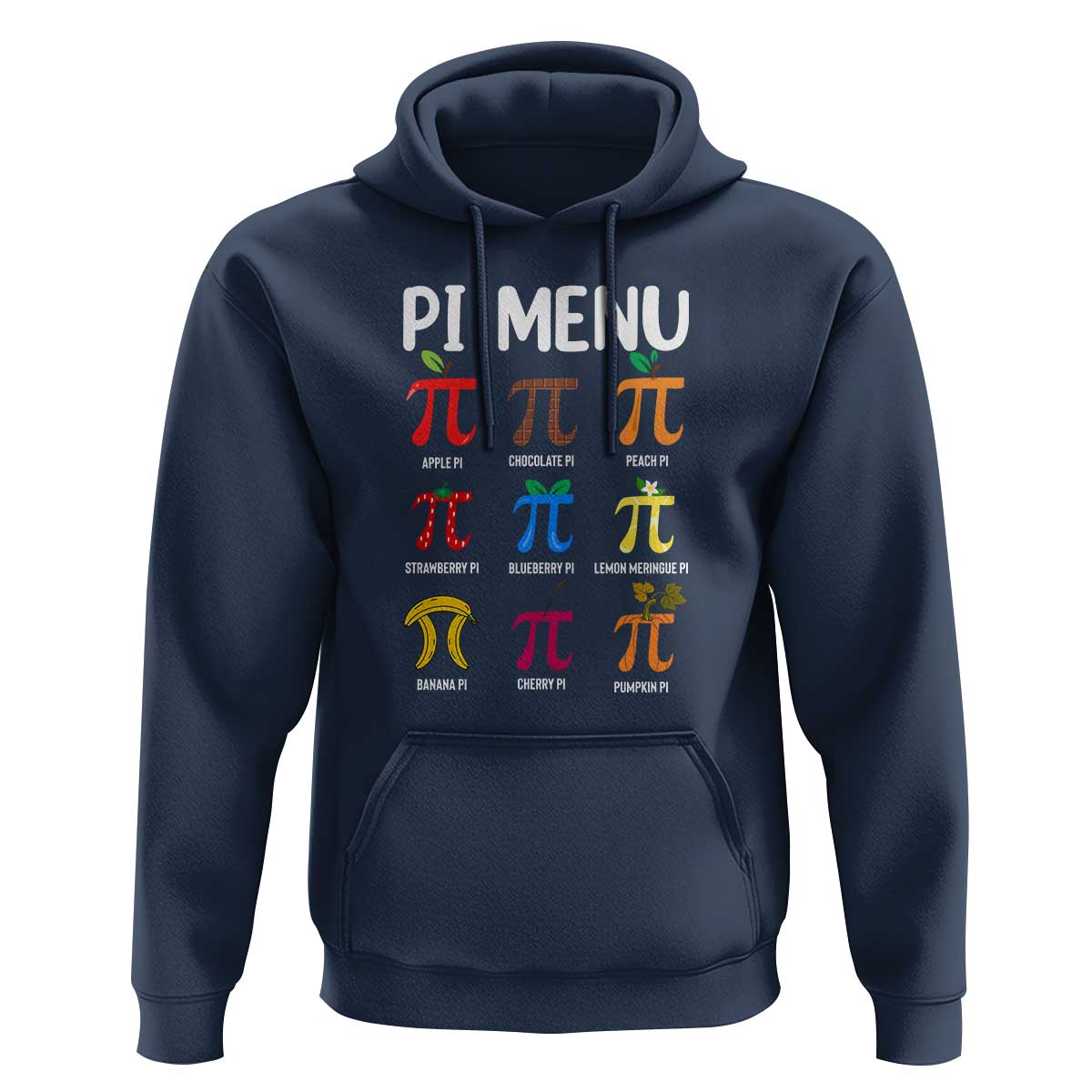 Funny Number Pi Hoodie Pi Menu 3.14 Pi Symbol - Math Teacher Happy Pi Day - Wonder Print Shop