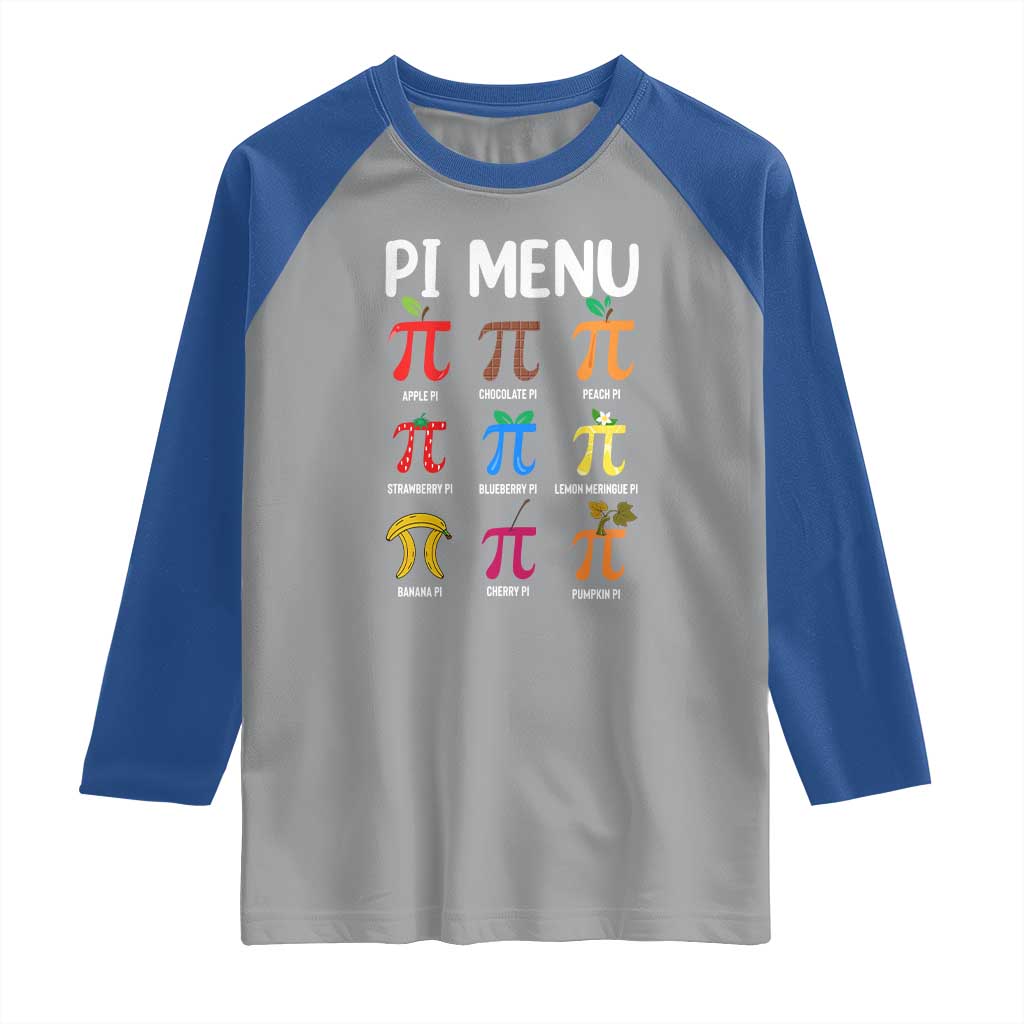 Funny Number Pi Raglan Shirt Pi Menu 3.14 Pi Symbol - Math Teacher Happy Pi Day - Wonder Print Shop