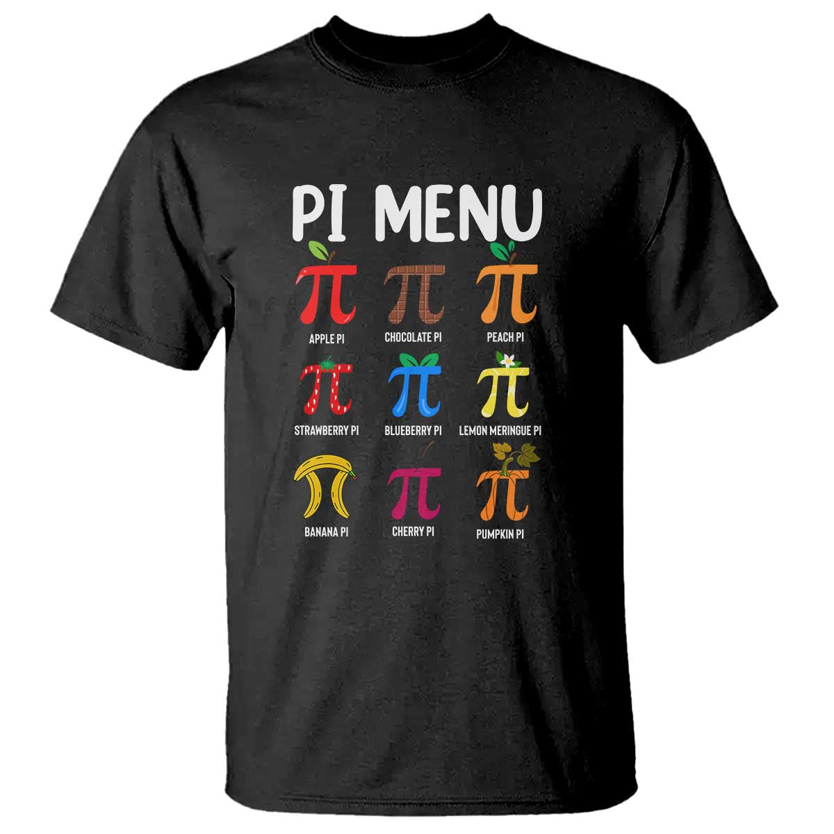 Funny Number Pi T Shirt Pi Menu 3.14 Pi Symbol - Math Teacher Happy Pi Day - Wonder Print Shop