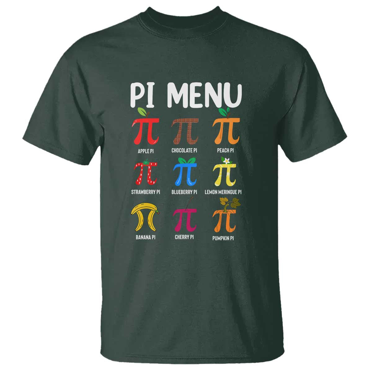 Funny Number Pi T Shirt Pi Menu 3.14 Pi Symbol - Math Teacher Happy Pi Day - Wonder Print Shop