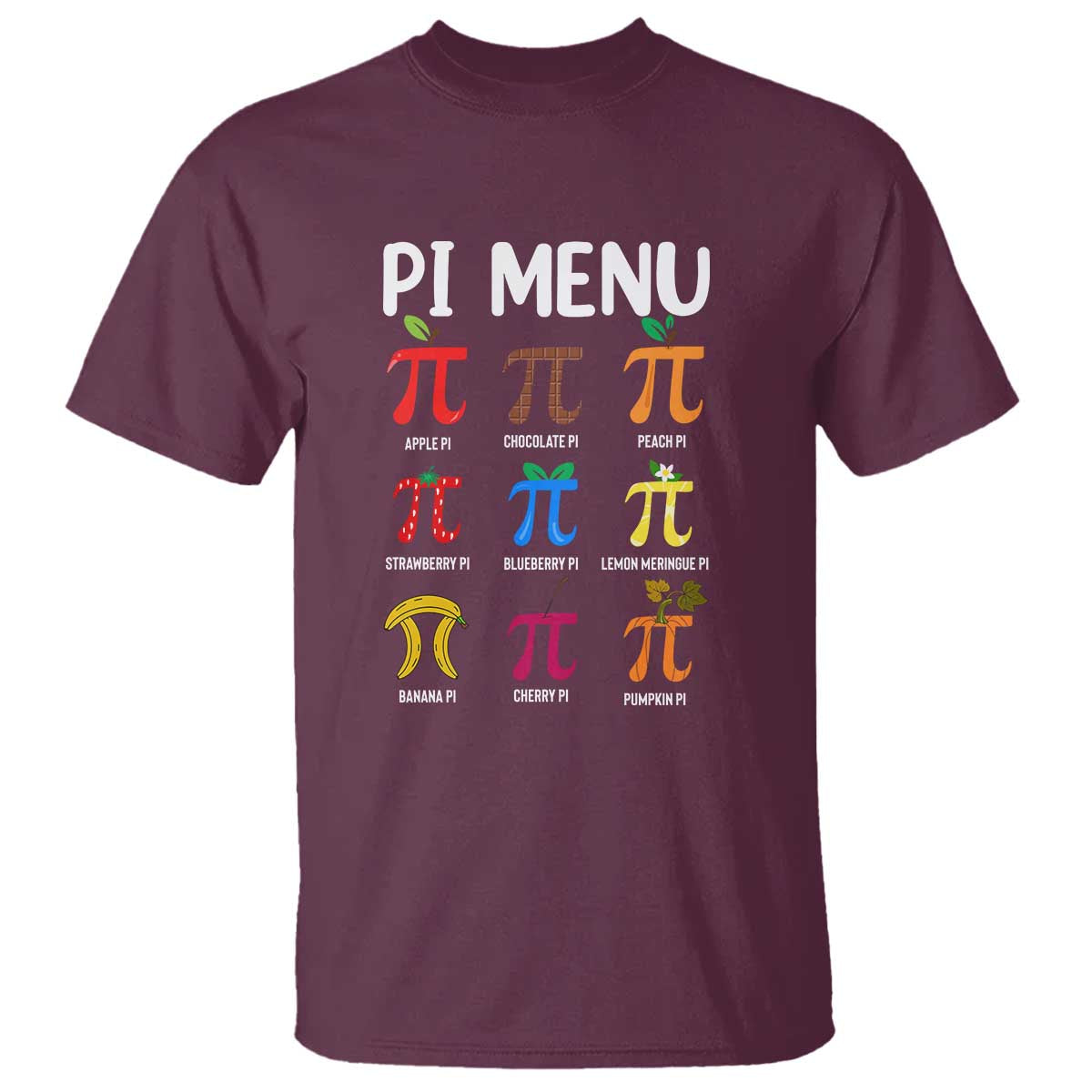 Funny Number Pi T Shirt Pi Menu 3.14 Pi Symbol - Math Teacher Happy Pi Day - Wonder Print Shop