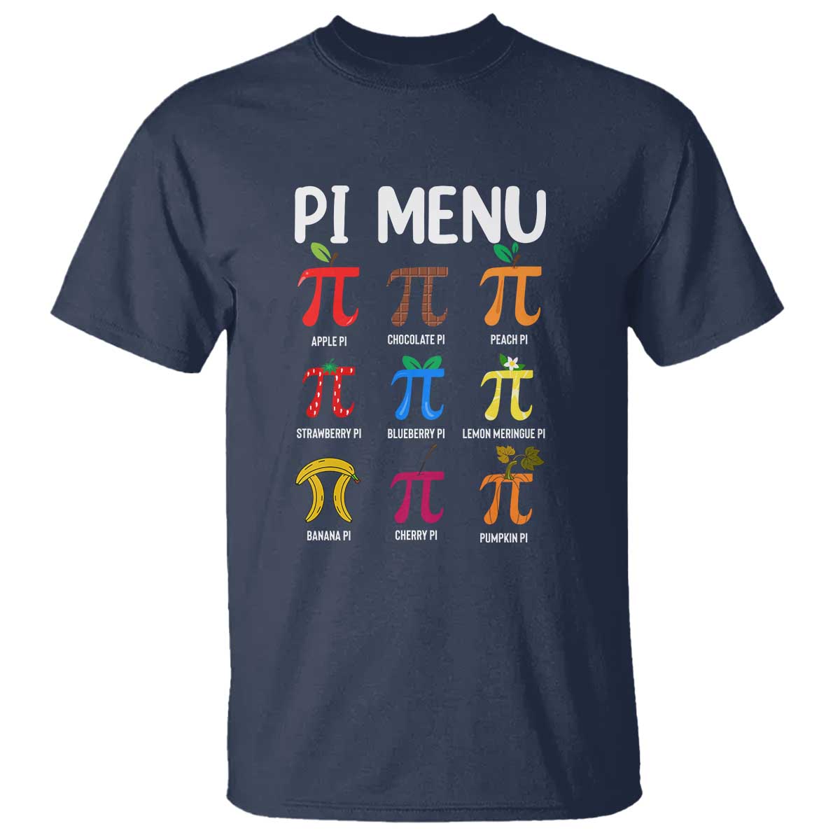 Funny Number Pi T Shirt Pi Menu 3.14 Pi Symbol - Math Teacher Happy Pi Day - Wonder Print Shop